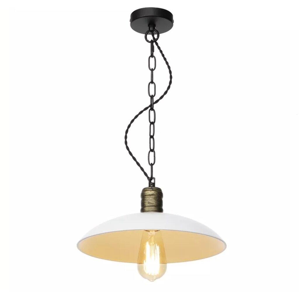 Mylights Rustik Beyaz Metal Sarkıt Avize 30 Cm (423973292)