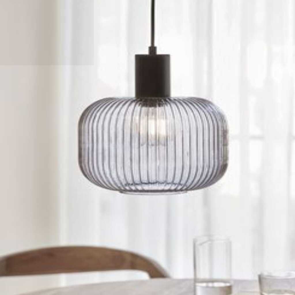 MYLİGHTS RUSTİK FÜME AVİZE 20CM SPOR TEKLİ AVİZE cafe salon koridor yatak odası 