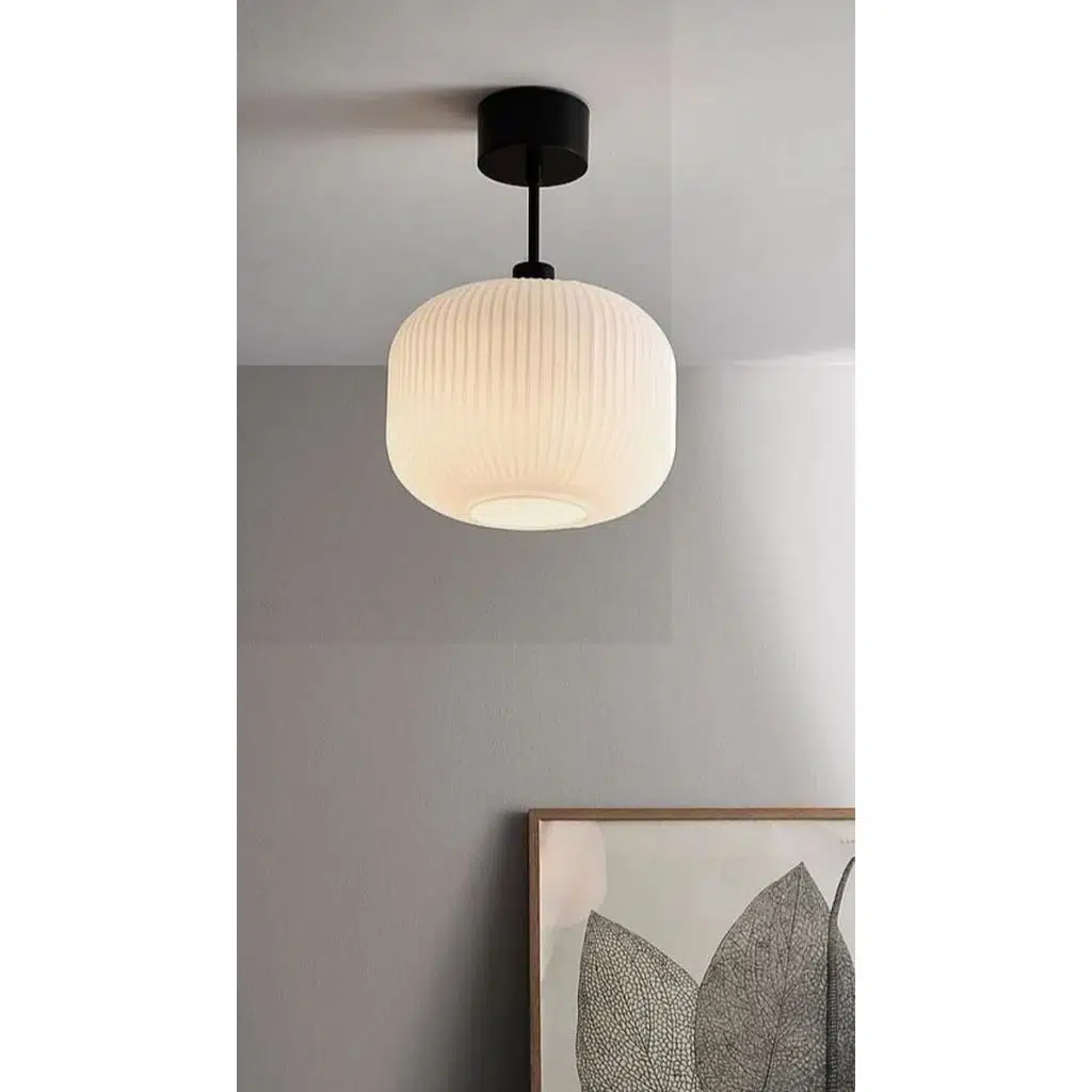 mylights rustik opal plofonyer tavn avize opal beyaz tekli modern spor avize 