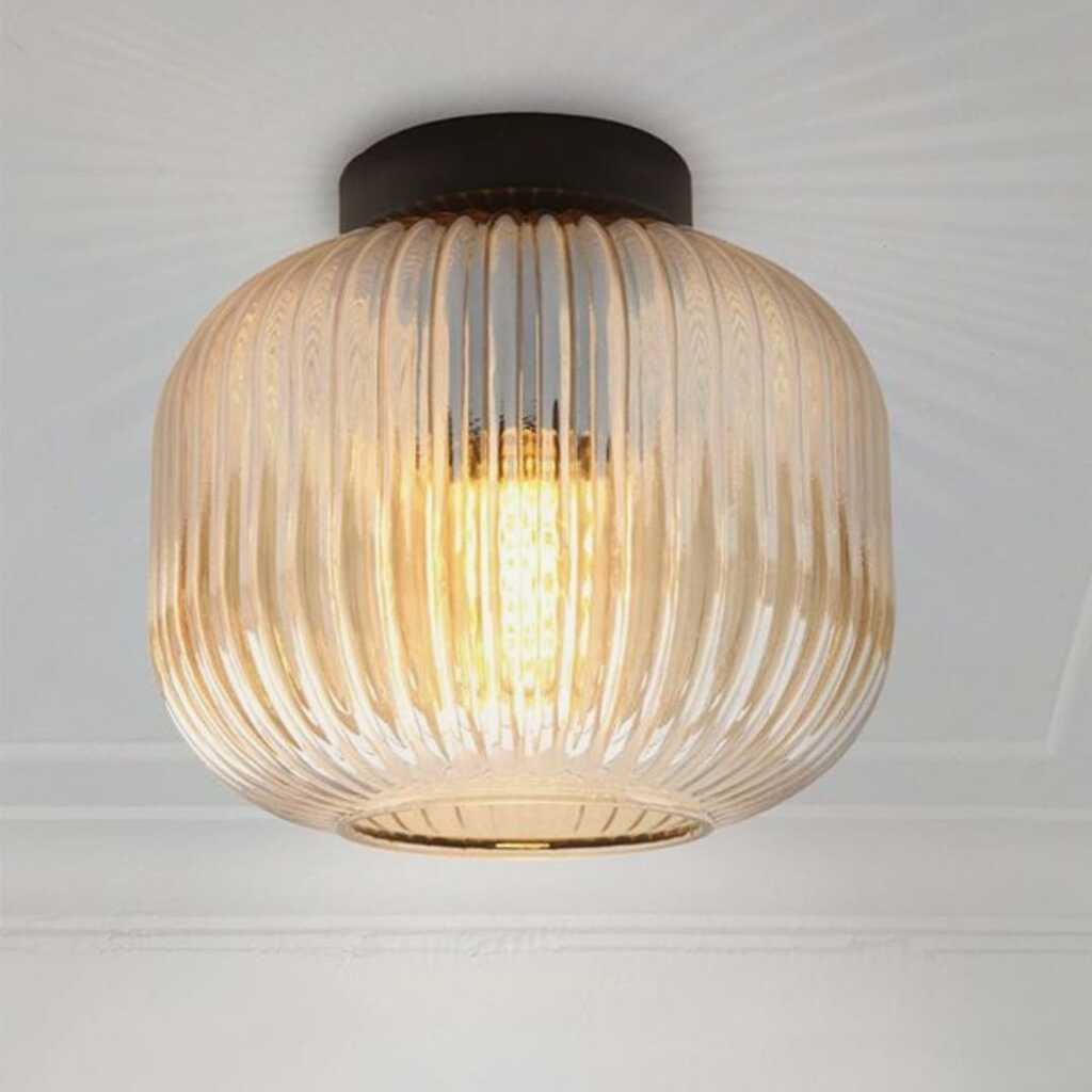 MYLİGHTS RUSTİK VİNTAGE BAL CAMLI TAVAN PLOFONYER AVİZE 