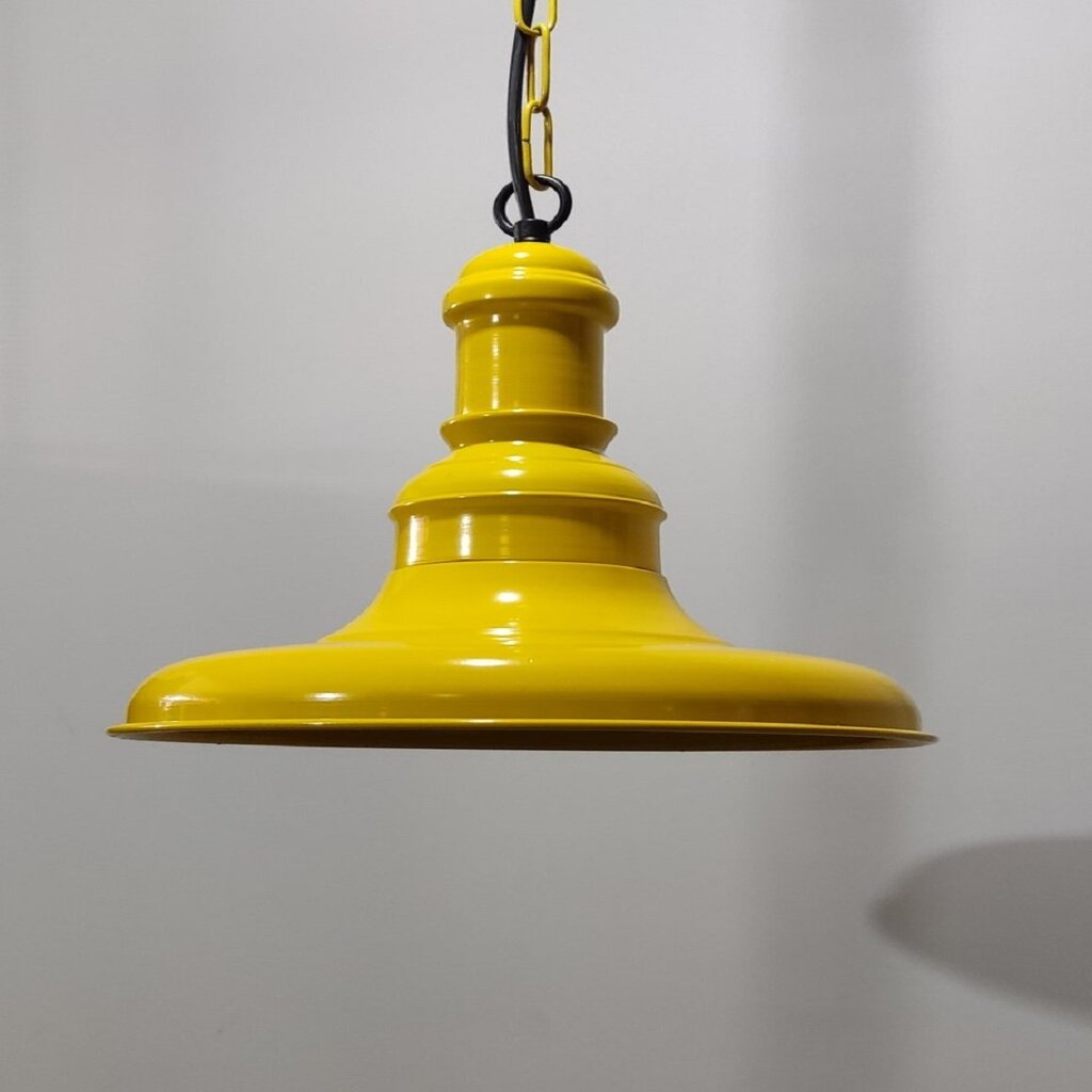 MYLİGHTS RUSTİK RETRO MODERN SPOR METAL SARI SARKIT ZİNCİLİ AVİZE VİNTAGE