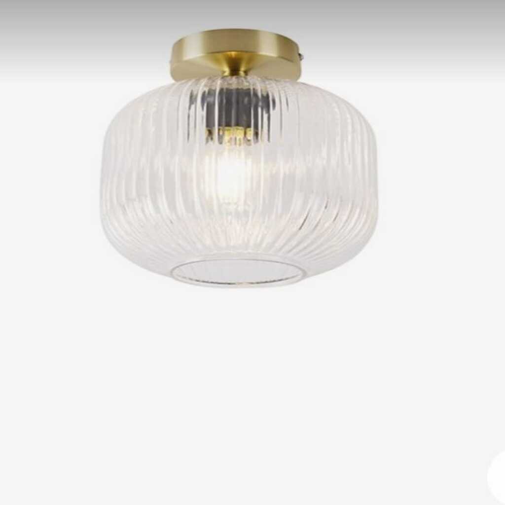 MYLİGHTS RUSTİK VİNTAGE ŞEFFAF CAMLI TAVAN PLOFONYER AVİZE 