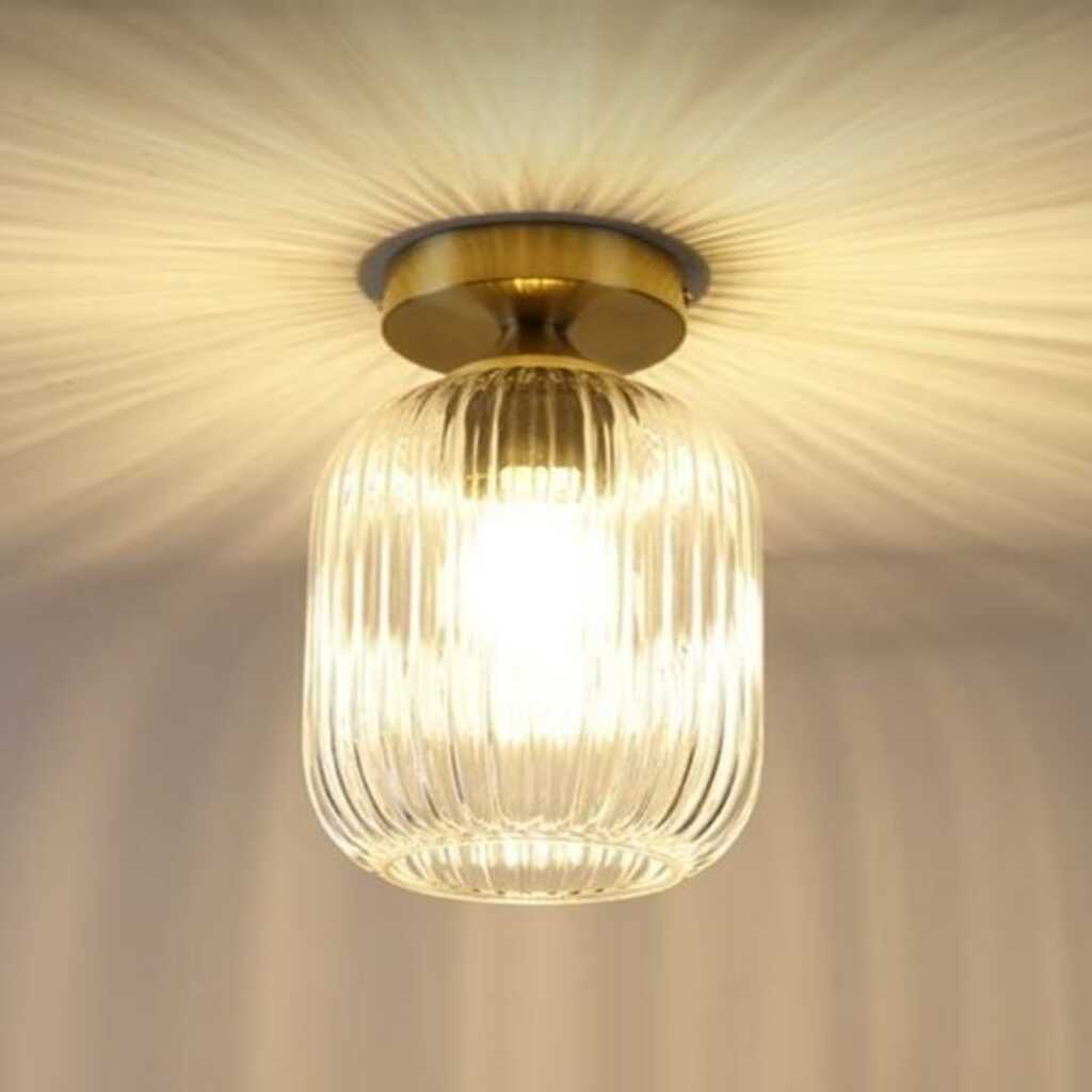 MYLİGHTS RUSTİK VİNTAGE BAL CAMLI TAVAN PLOFONYER AVİZE 14 cm cap 