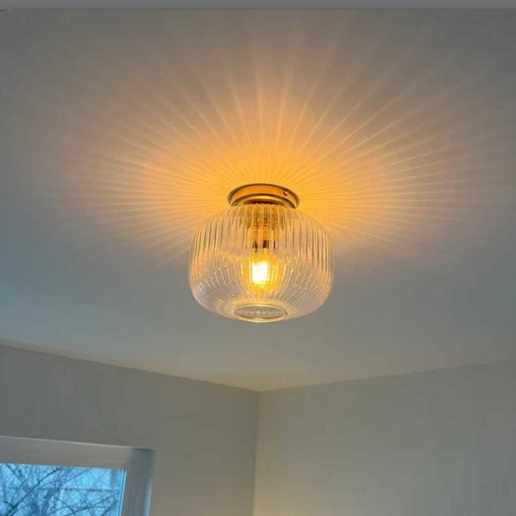 mylights rustik vintage şefaf cam tavan avize 20 cm 