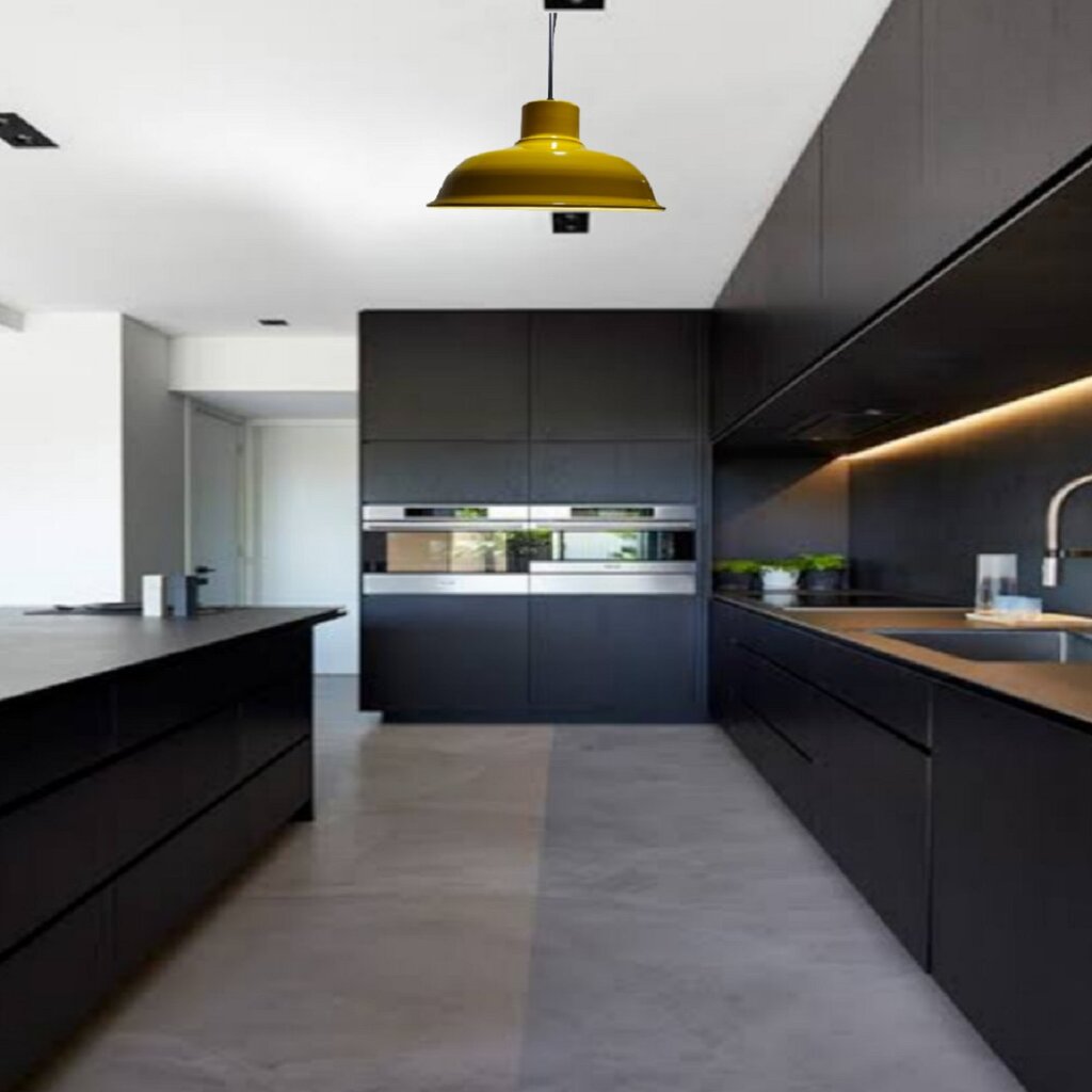 MYLİGHTS SARI MODERN SPOT TEKLİ SARKIT AVİZE METAL AVİZE