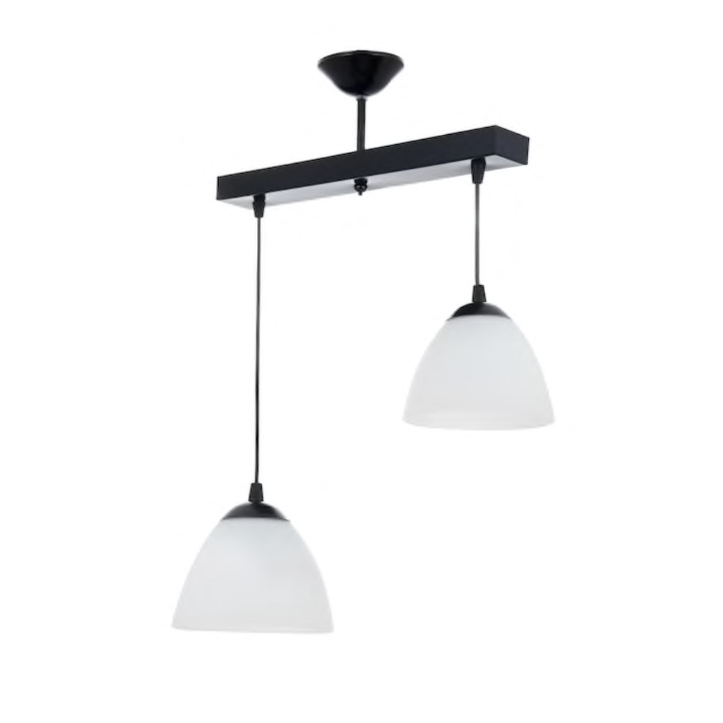 MYLİGHTS SIRALI İKİLİ OPAL CAMLI AVİZE MODERN AVİZE 30 CM EN