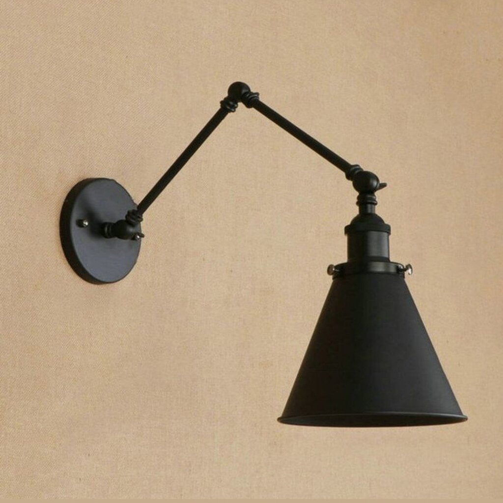 MYLİGHTS SİYAH AKROBATİK ÜÇ MAFSALI APLİK OKUMA LAMBASI