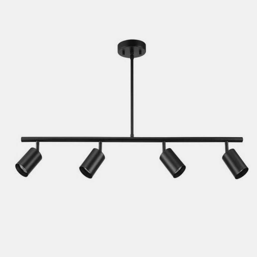 MYLİGHTS SİYAH DÖRTLÜ LED AVİZE LED SPOT HAREKELİ AVİZE APLULLÜ