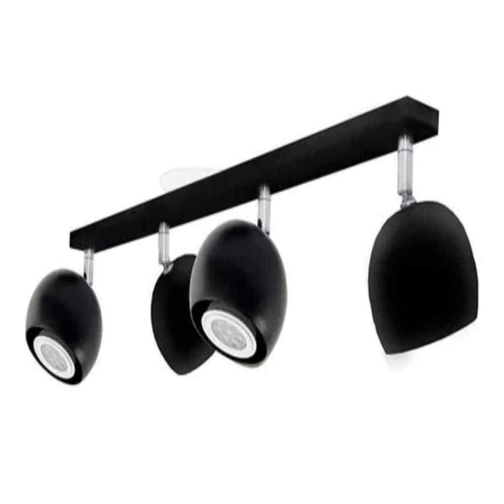 mylights kure siyah dörtlu led avize led spot hareketli avize ampullu 