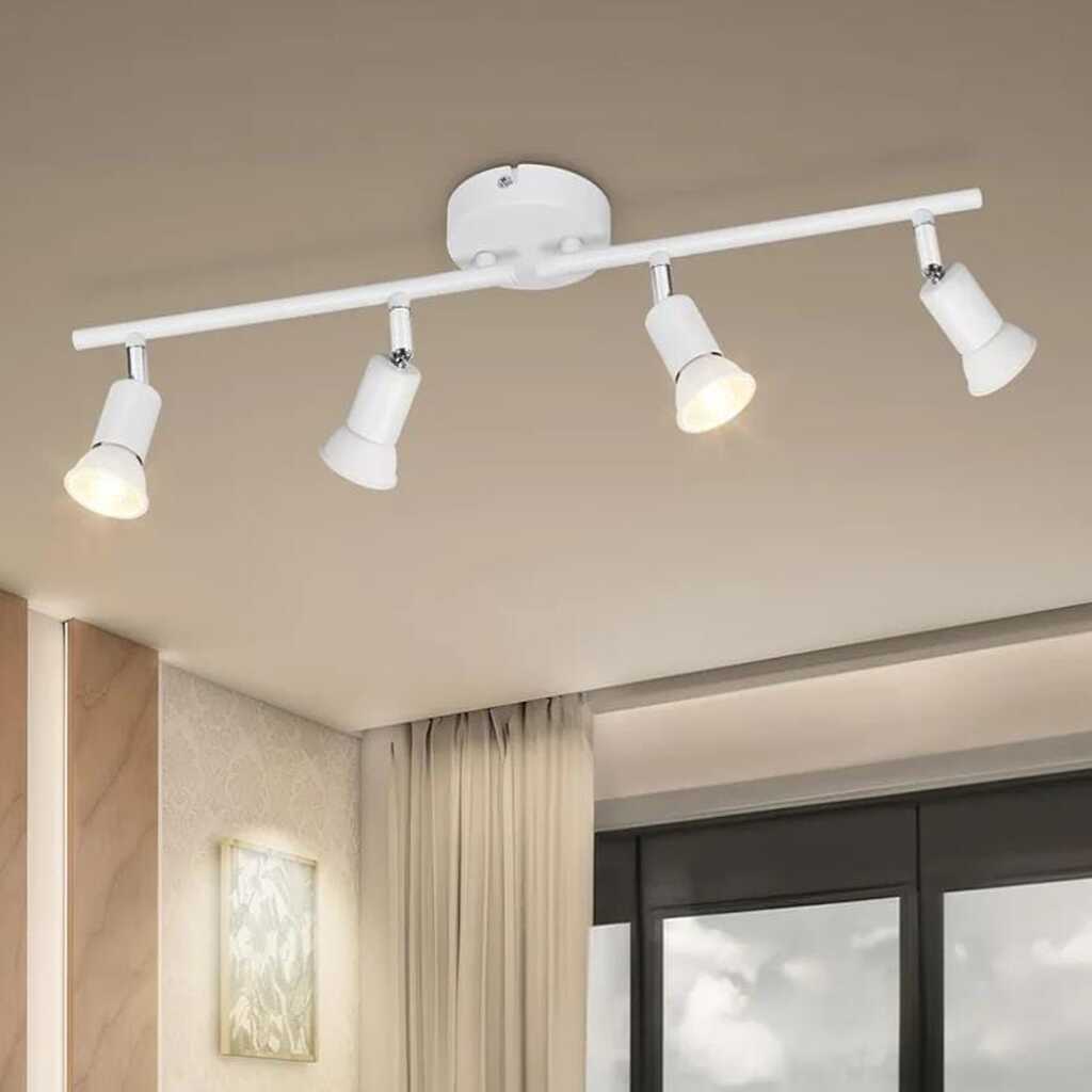 MYLİGHTS beyaz DÖRTLÜ LED AVİZE LED SPOT HAREKELİ AVİZE APLULLÜ