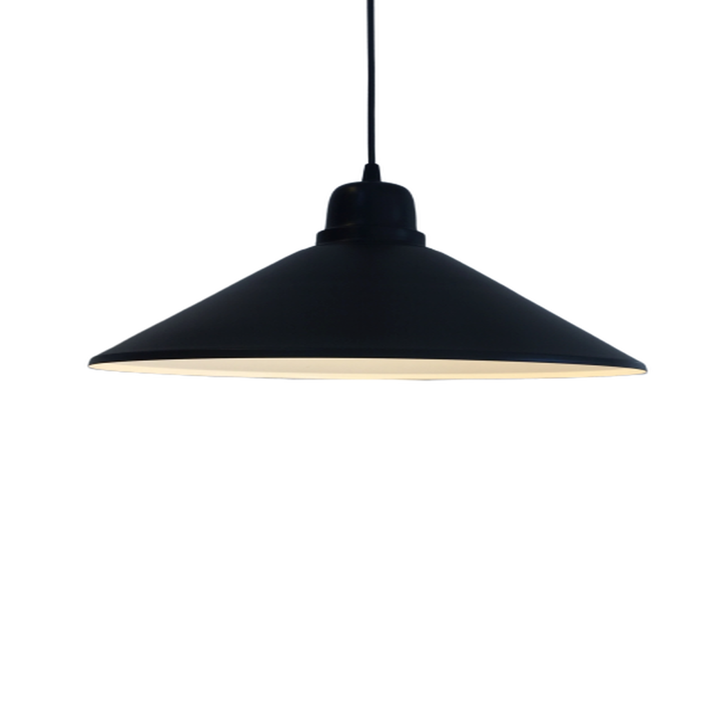 MYLİGHTS SİYAH İÇİ BEYAZ METAL SARKIT AVİZE RUSTİK 38CM