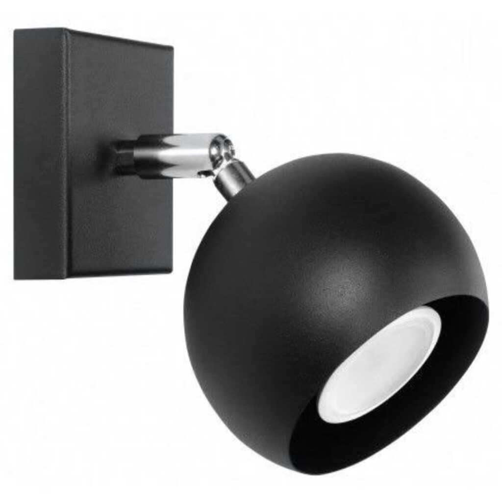 mylights siyah spot tekli kure gun ısığı ampullu hareketli duvar aplik 