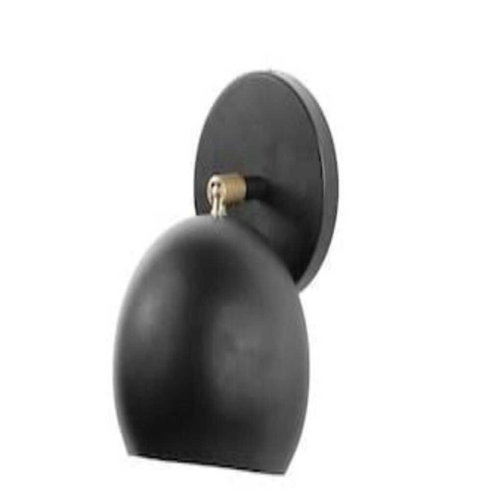 mylights siyah spotc ampullu led aplik duvar lambası gece lambası okuma lambası hareketli duvar aplik 