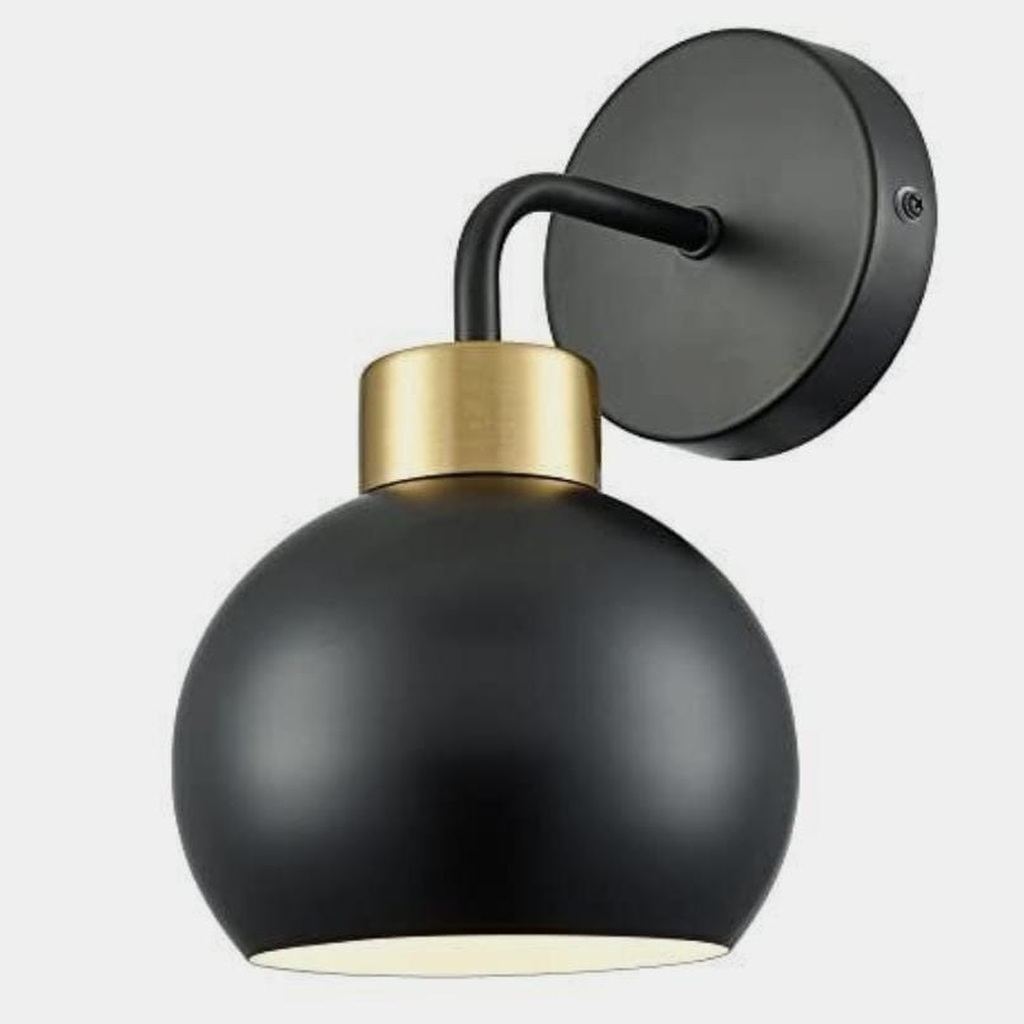 mylights siyah spot tekli kure aplikampullu duvar aplik 2700k gu10 duylu 