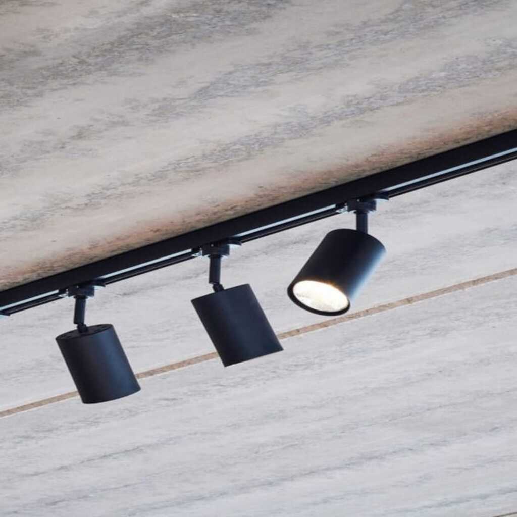 mylights siyah uclu 1mt ray spot gun ısıgı ampullu harekletli ray spot led spot led avize ampullu 