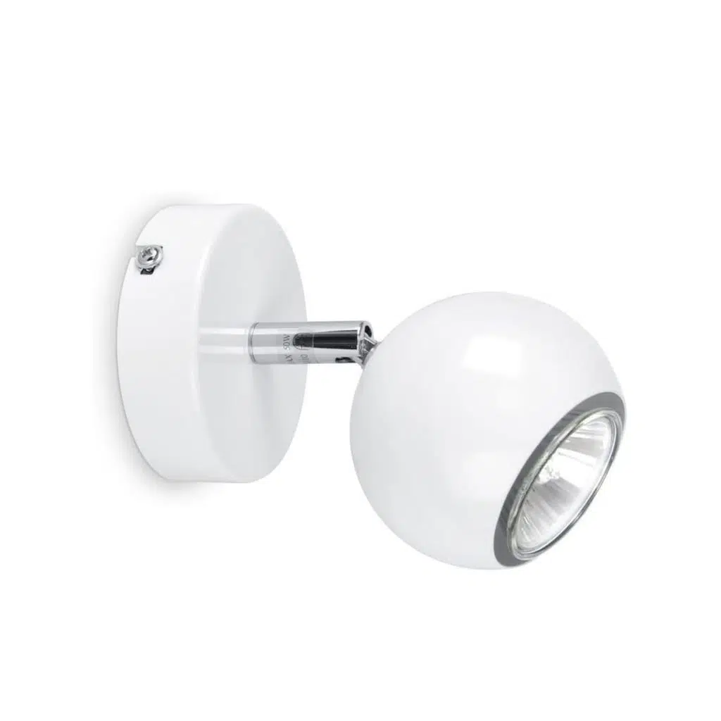 mylights beyaz spot tekli küre duvar aplik gece lambası okuma lambası ampullu led aplik hareketli duvar aplik 