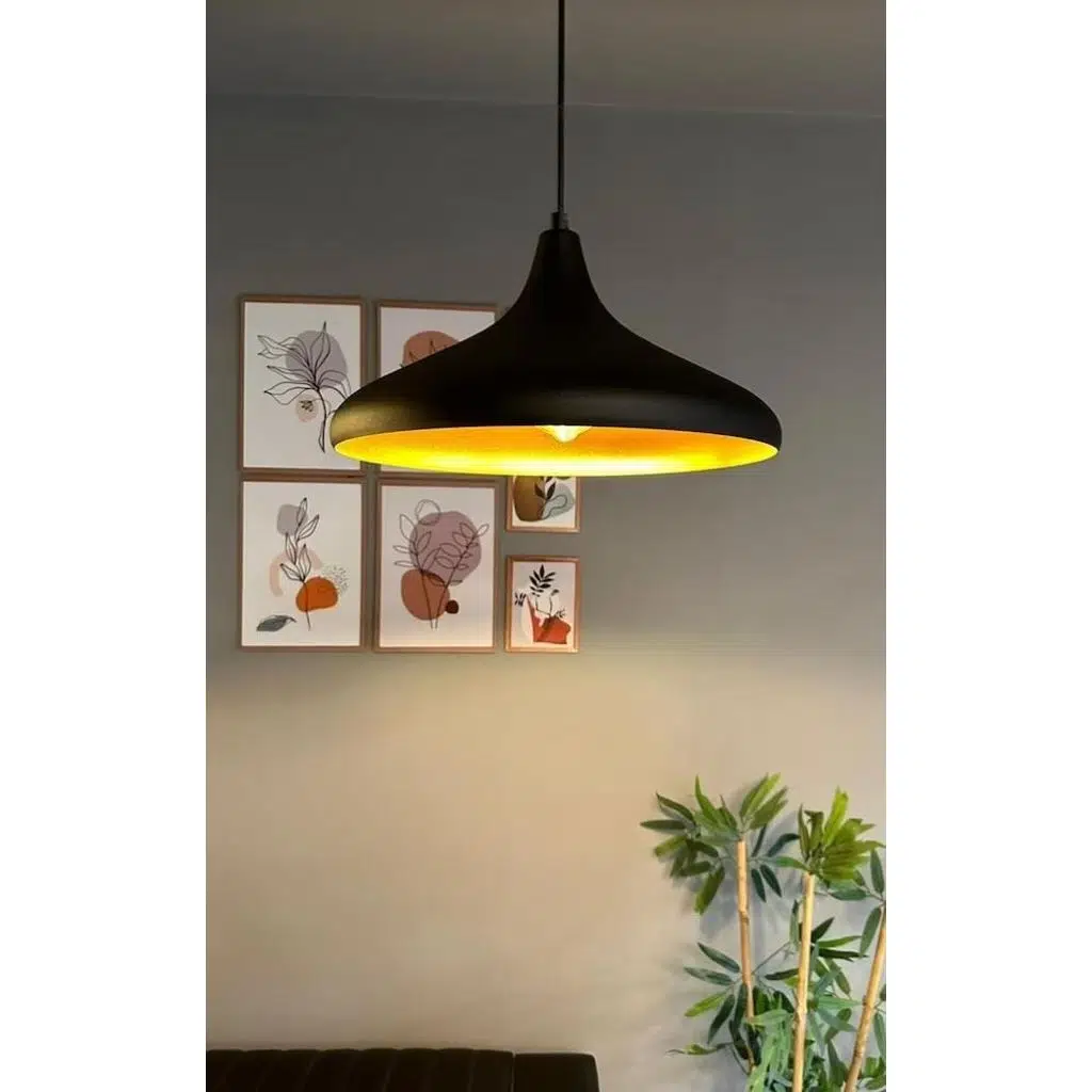 mylights tek fiyatıdır metal siyah sarkıt avize modern spor avize 35cm 