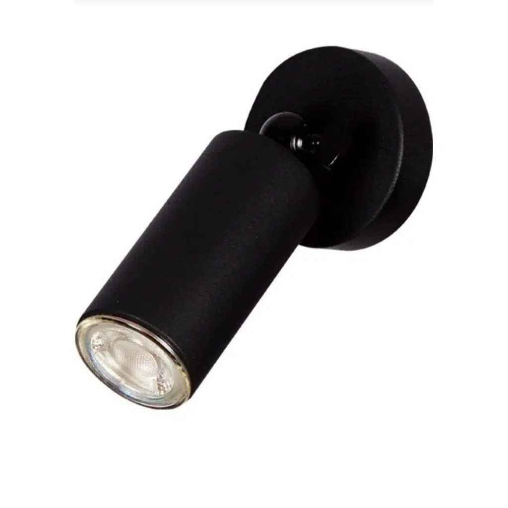 MYLİGHTS TEKLİ HAREKETLİ LED SPOT APLİK AVİZE ARMATÜR MAT SİYAH GÜN IŞIĞI LED APMUL DAHİLDİR
