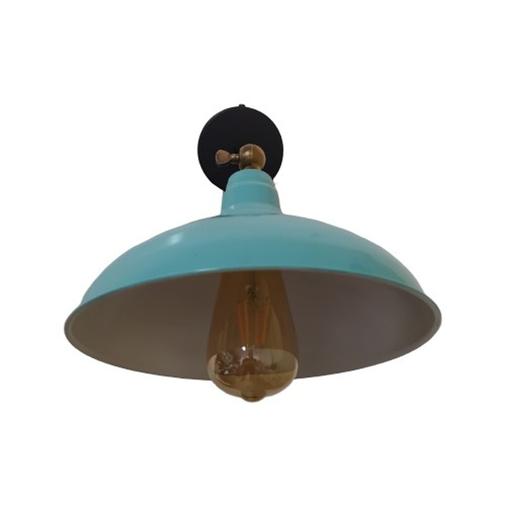 Mylights Turkuaz Mafsalı Hareketli Retro Rustik Aplik Duvar Lambası
