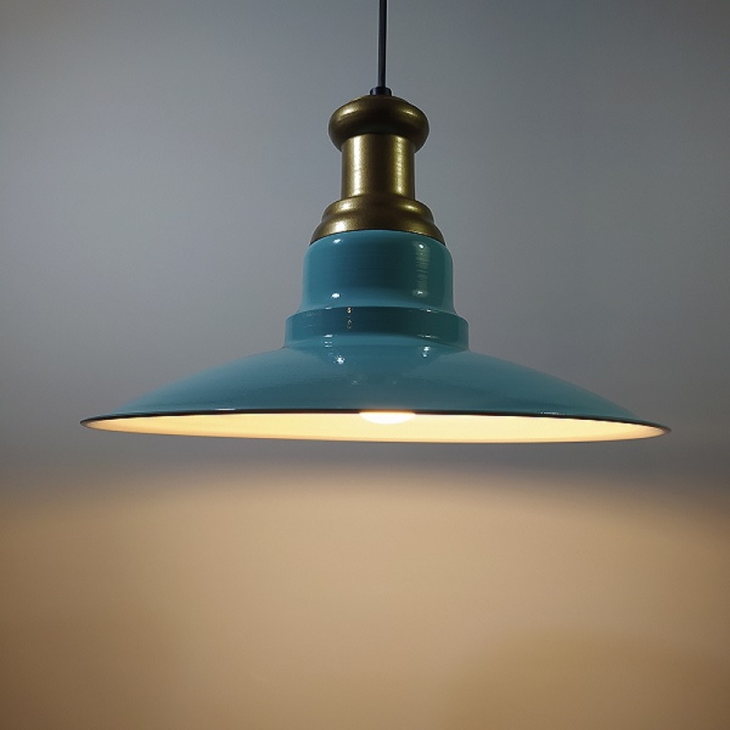 MYLİGHTS TURKUAZ YEŞİL METAL SARKIT VİNTAGE AVİZE BRONZ ASKILI