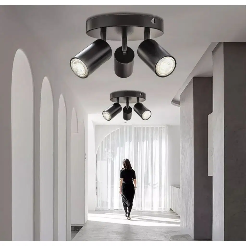 MYLİGHTS ÜÇLÜ METAL LED AVİZE PLOFONYER LED SPOT GÜNIŞIĞI LED AMPULLÜ TEK FİYATIDIR