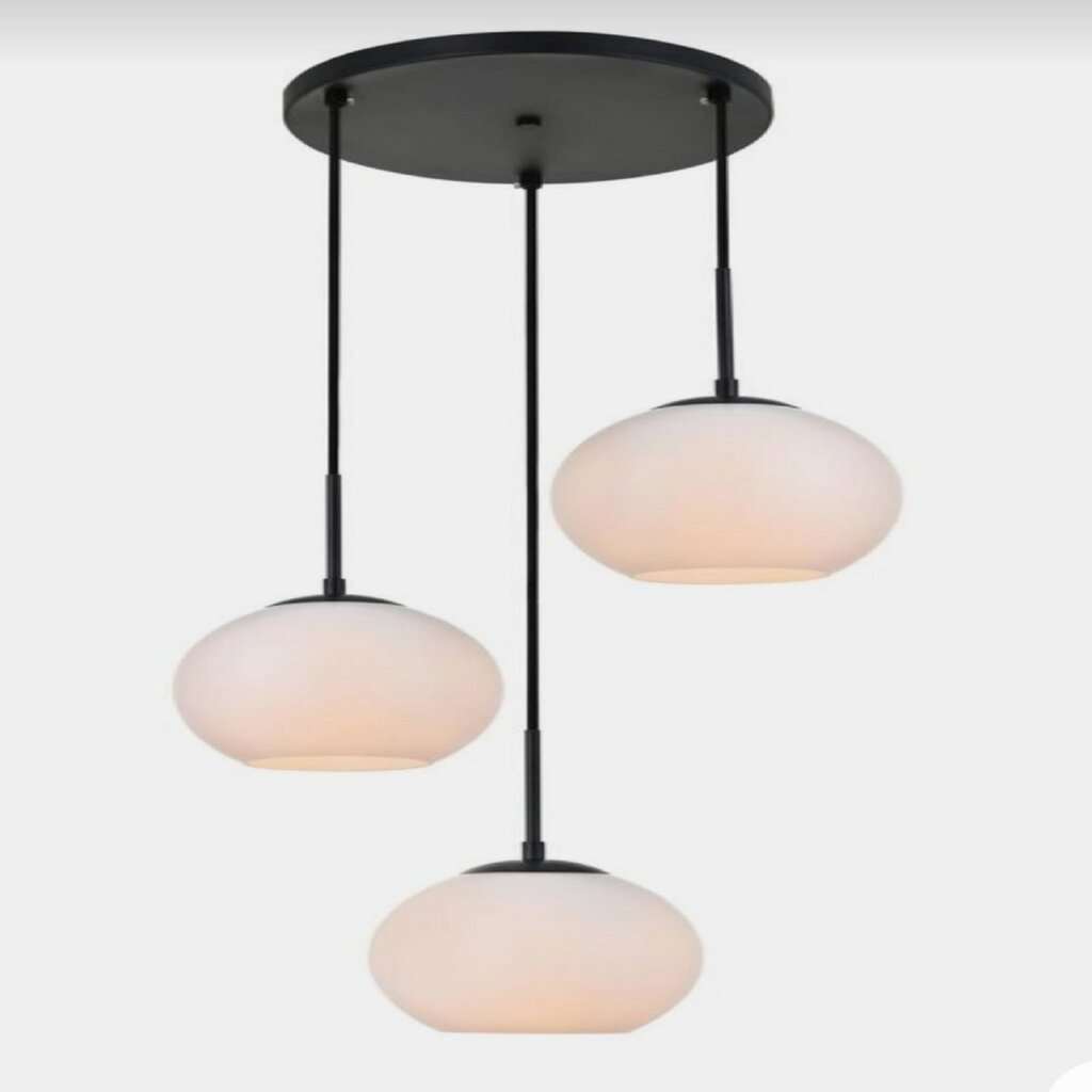 MYLİGHTS ÜÇLÜ MODERN SPOR OPAL CAMLI SARKIT AVİZE SALON AVİZE