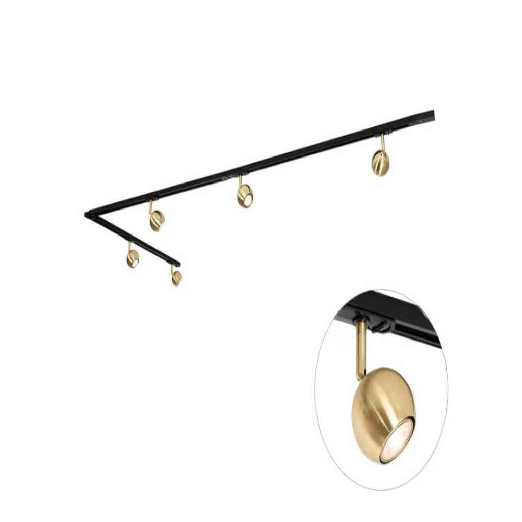 mylights L köşe magnet ray led spot os ram marka led ampullü beşli led avize ray spot 3000k 