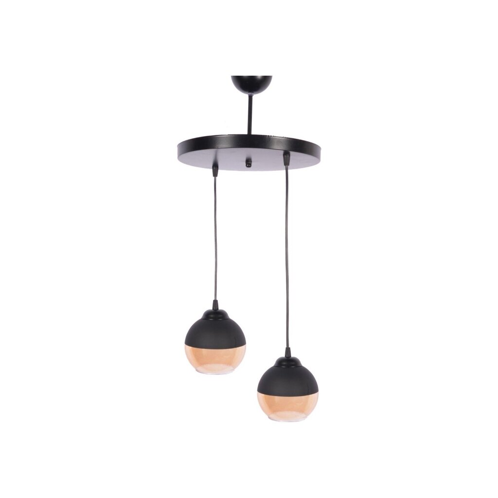 MYLİGHTS VİNATAGE BAL CAMLI İKİLİ SARKIT AVİZE