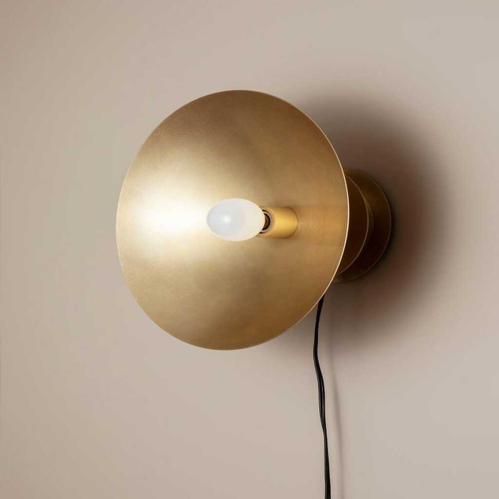 mylights vintage aplik Aplik Duvar Lambası bronz boyalı 30 cm cap gece lambası 