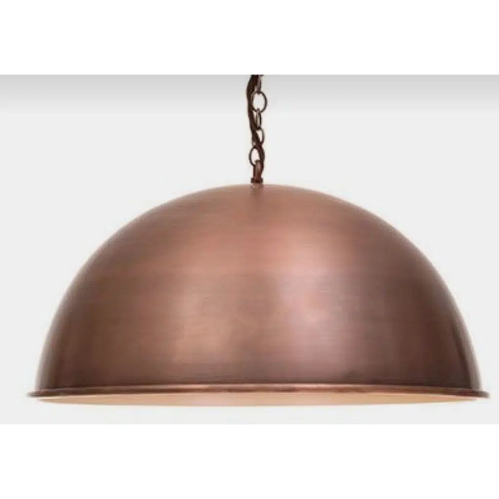 MYLİGHTS VİNTAGE BAKIR FIRCALANMIŞ METAL SARKIT RUSTİK RETRO AVİZE 40 CM CAP 