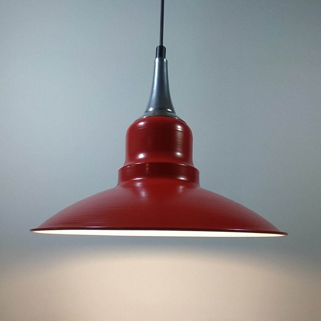 MYLİGHTS VİNTAGE KRIMIZI GÜMÜŞ ASKILI METAL SARKIT AVİZE