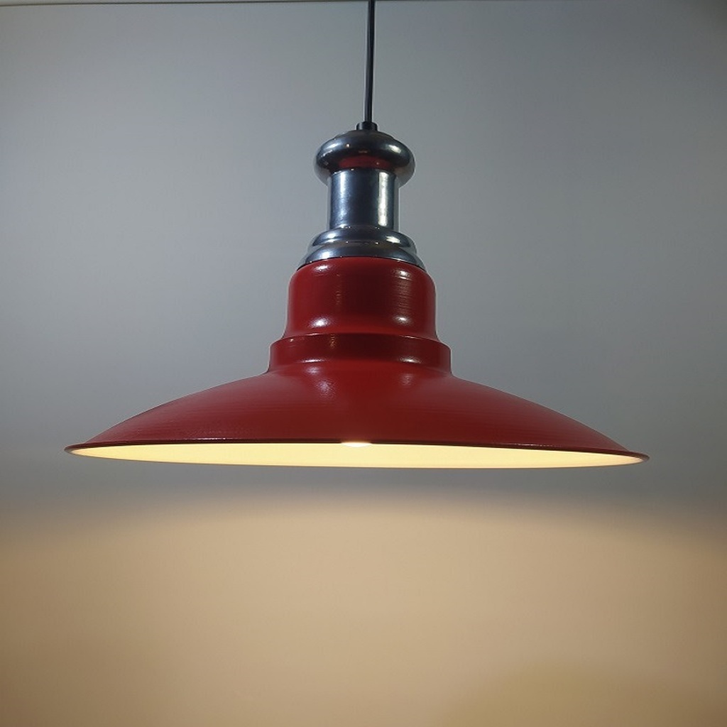 MYLİGHTS VİNTAGE RETOR RUSTİK KIRMIZI METAL SAKIT AVİZE