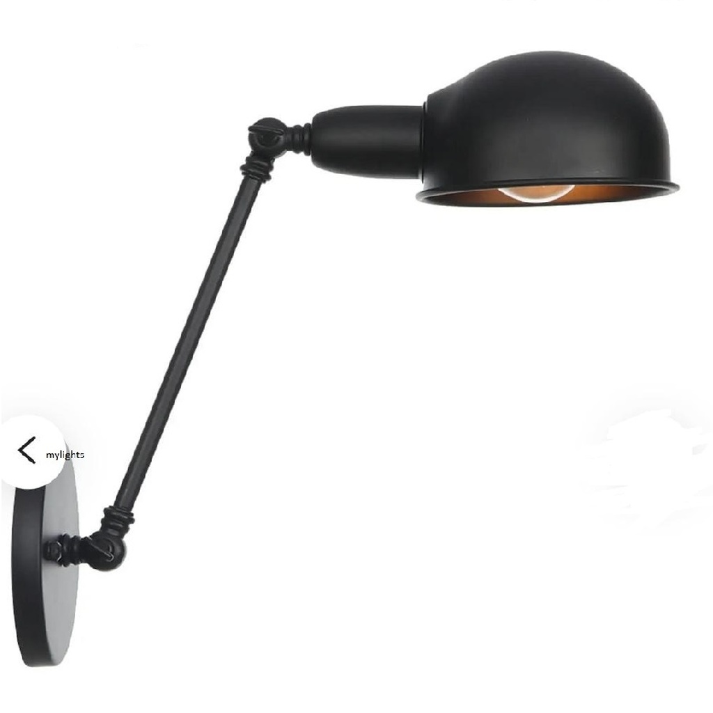 MYLİGHTS vintage RETRO RUSTİK İKİ MAFSALI OKUMA LAMBASI APLİK DUVAR LAMBASI 