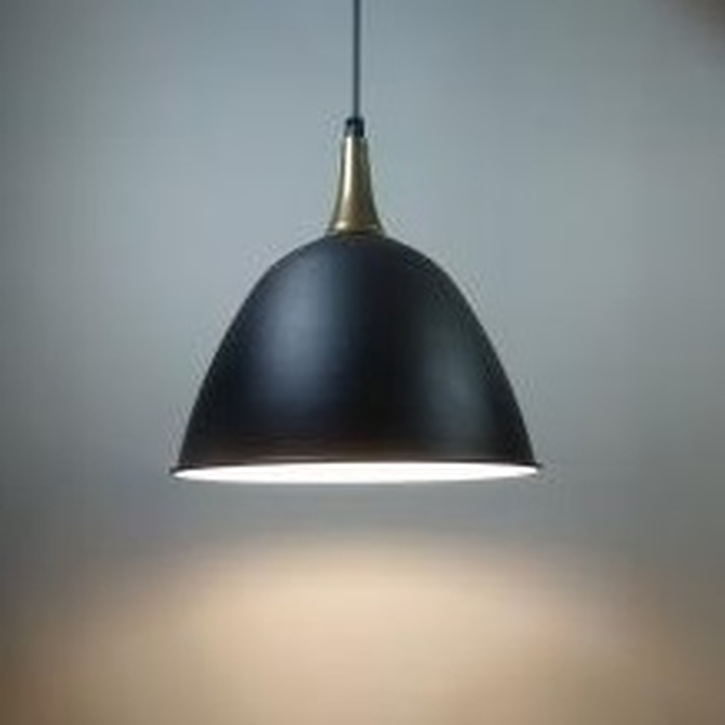 MYLİGHTS VİNTAGE RETRO RUSTİK SİYAH İÇİ BEYAZ BRONZ ASKILI TEKLİ SARKIT AVİZE