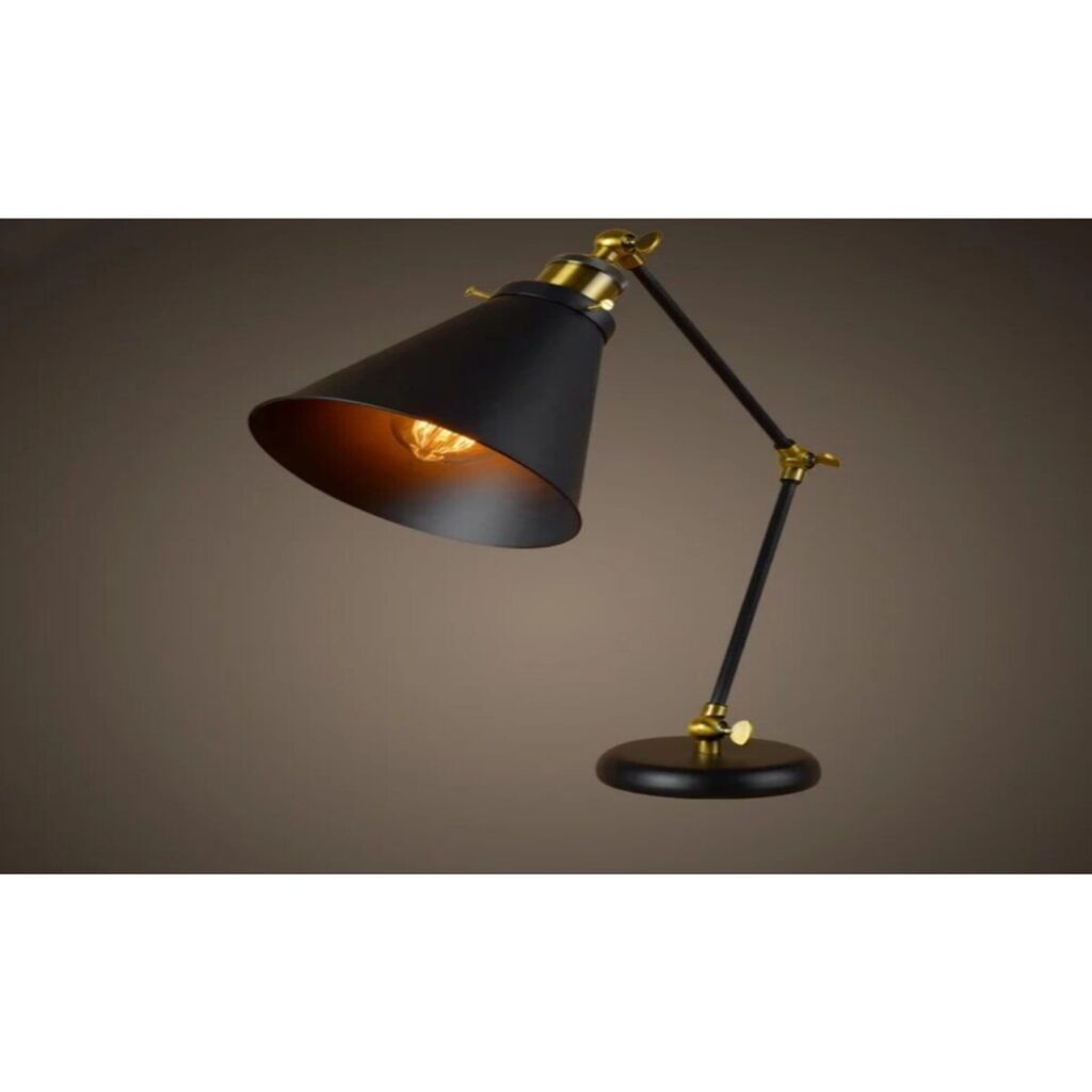 Mylights Vintage Rustik Retro Akrobatik Masa Lambası Okuma Lambası Ofis Masa Lambası