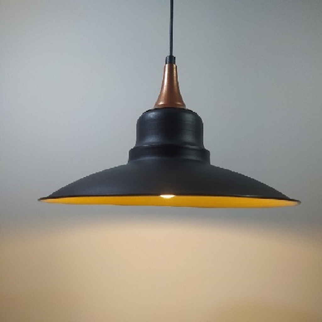 MYLİGHTS VİNTAGE SİYAH BAKIR ASKILI METAL SAKIT AVİZE