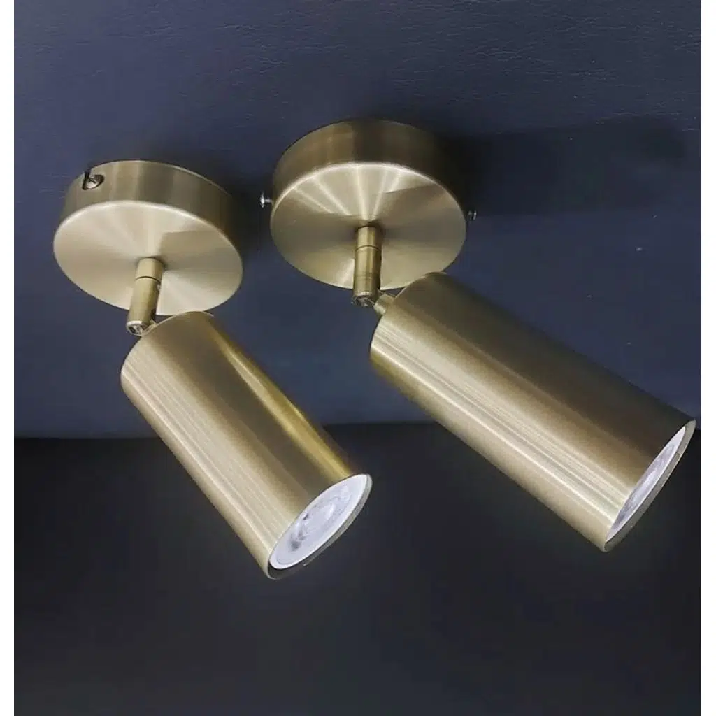 mytlights modern spor mat altın kapla ledli led spot led aplik led avize 2700k gün ışığı 2 adet fiyatı 